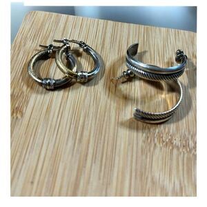 STERLING SILVER EARRINGS -NWOT-